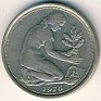 50 Pfennig Germany 1972 KM# 109.2